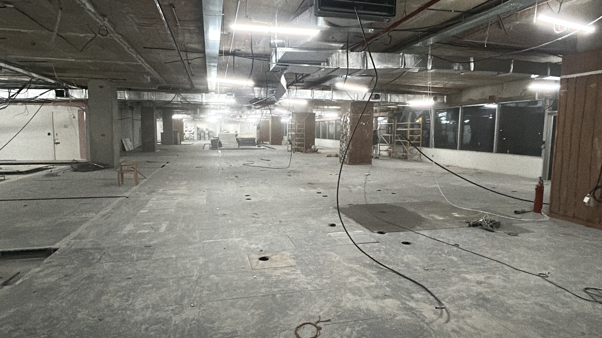 Commercial floor after strip-out