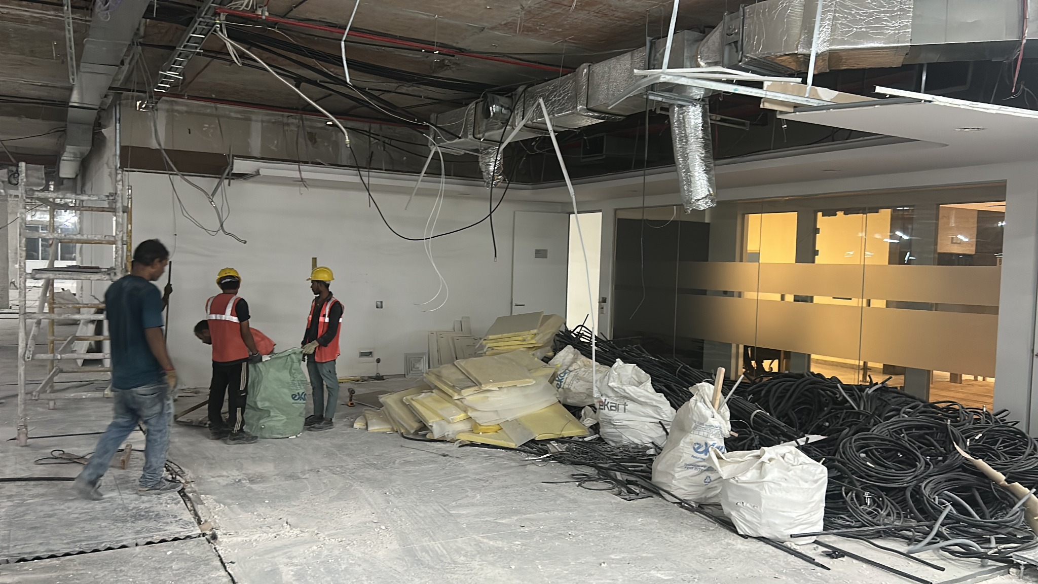 Site clearance in progress